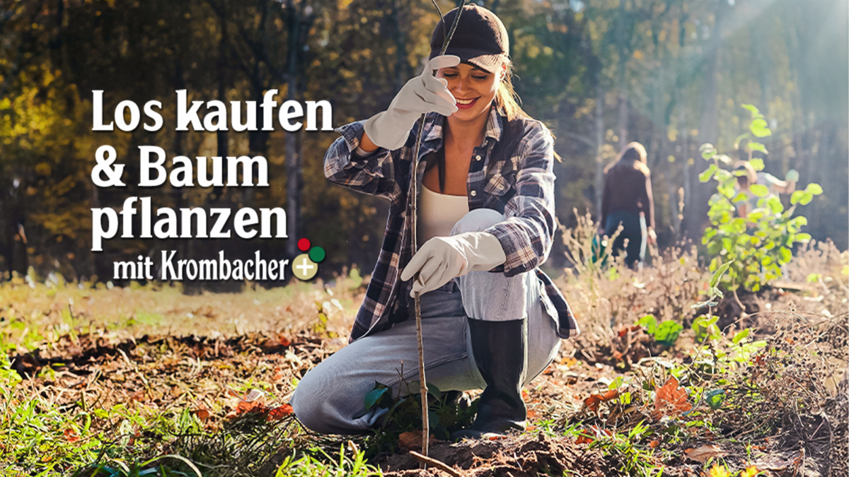 Registriere dich jetzt beim Krombacher+ Bonusprogramm und tue Gutes für die Natur.