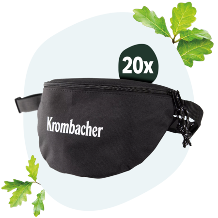 krombacher bauchtasche in schwarz
