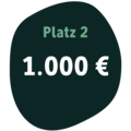 platz zwei - tausend euro