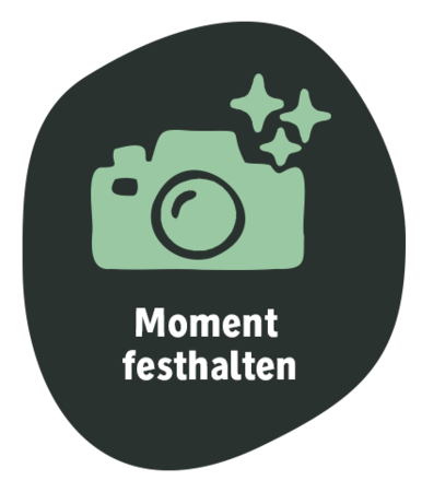 moment mit der kamera festhalten