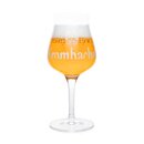 Krombacher-Sommelierglas mit goldenem Bier und weißem Schaum